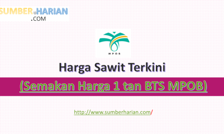 Semakan Harga Sawit Terkini: Harga 1 tan BTS MPOB